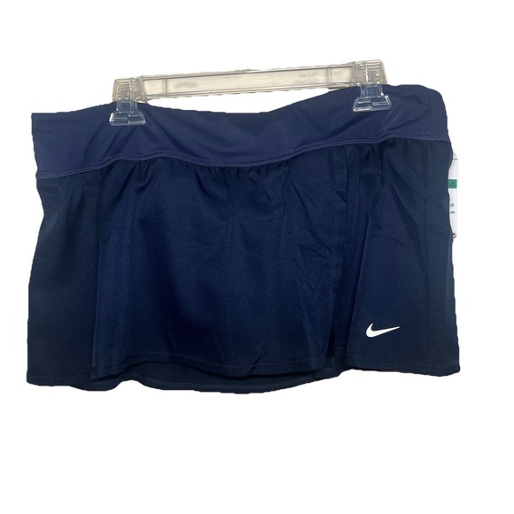 NIKE Women's Essential Kick Swim Shorts Skort Navy Blue Size XL New Swim Outdoor - Picture 1 of 10
